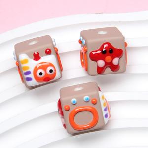 Nuove <span class=keywords><strong>Perline</strong></span> Acriliche Quadrate Semplici e Fresche per DIY, Colorate, per Catene del Telefono, Decorazioni per Auto, Accessori per <span class=keywords><strong>Braccialetti</strong></span> - Product Image 4