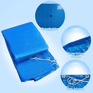 Couverture de piscine hivernale imperméable, ronde, petite, durable et surélevée, personnalisée - Product Image 3