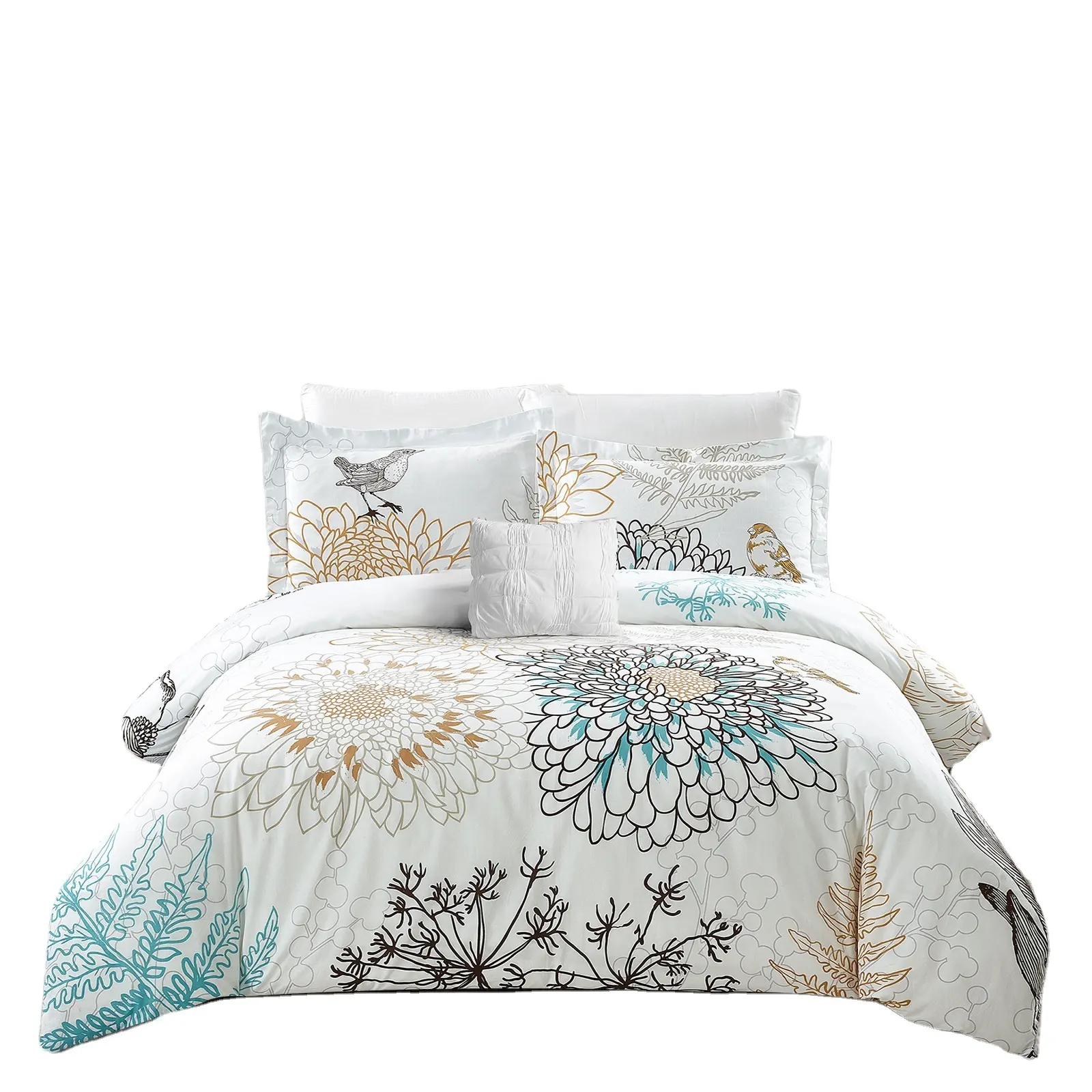 Alfa Textiel Dekbed Sets Beddengoed Luxe Natuur Print Patroon Beddengoed Set Groothandel Dekbed Sets Natuur