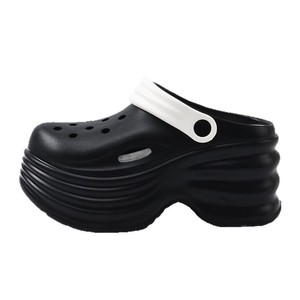 <b>Women's</b> <b>Crocs</b> Thick Soled Closed Toe Sandals EVA Non Slip 7cm Platform Heel Water Shoes - Product Image 5