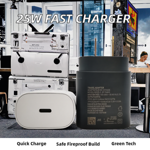 Chargeur rapide haute vitesse Type-C 25W EP-TA800 pour S10/S23/Note 10 PD 3.0 avec câble rétractable pliable écologique, prise US - Product Image 2