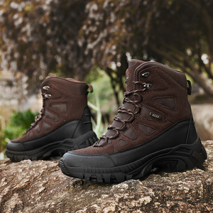 Scarpe da Trekking impermeabili di nuova qualità antiscivolo scarpe da arrampicata in montagna stivali da esterno scarpe da Trekking da caccia per uomo e donna - Product Image 4