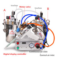Pistolet à colle AB portatif, machine de distribution automatique de colle liquide silicone pour doming, machine de remplissage de colle époxy et polyuréthane