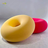 Pouf rond de forme créative, fauteuil paresseux, canapé en éponge, pouf de forme artistique