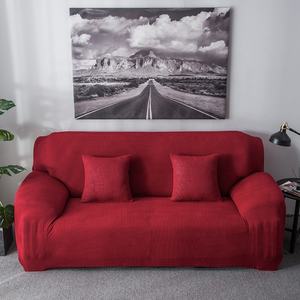 غطاء أريكة جاكار كامل قابل للغسل مضاد للانزلاق مع حواف دانتيل مصنوع من البوليستر والسباندكس لجميع المواسم - Product Image 3