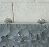 Support de fixation réglable en acier inoxydable à double disque pour revêtement mural en pierre, système de pare-pluie pour fixation de façades en granit et marbre