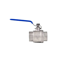 Vanne à boisseau sphérique filetée manuelle en acier inoxydable DN15-DN50 pour systèmes de plomberie industrielle, CVC et eau potable, personnalisable OEM, garantie 1 an
