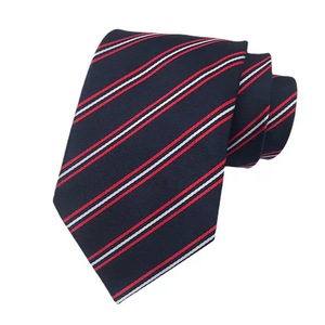 批发时尚设计流行定制8厘米办公礼品圆点条纹领带男士 - Product Image 3