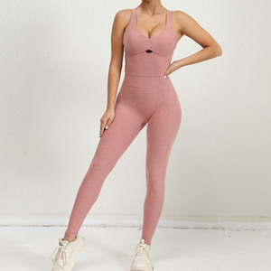 <span class=keywords><strong>Mono</strong></span> deportivo con logotipo personalizado al por mayor, ropa deportiva transpirable, conjunto de Yoga de secado rápido y alta elasticidad para gimnasio de una pieza - Product Image 6