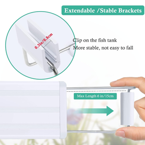 Lámpara LED para Acuario de Espectro Completo <span class=keywords><strong>Roxin</strong></span>, Lámpara Clásica para Peceras WRGB Multicolor para Plantas con Soportes Extensibles, Serie GX-A - Product Image 3