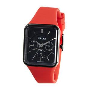 <span class=keywords><strong>Orologio</strong></span> STAR RUDDER 6016L Ecologico Quadrato Analogico Monoblocco con Spedizione Diretta, Moda Tre Quadranti Multifunzione con Cinturino in Silicone - Product Image 3