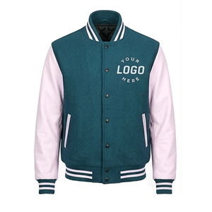 Wholesale Price OEM Custom Logo Color Long Sleeve Casual Varsity <b>Jacket</b> <b>Men</b> <b>Baseball</b> <b>Jackets</b> Eco-Friendly Varsity <b>Jacket</b> For <b>Men</b> - Product Image 1