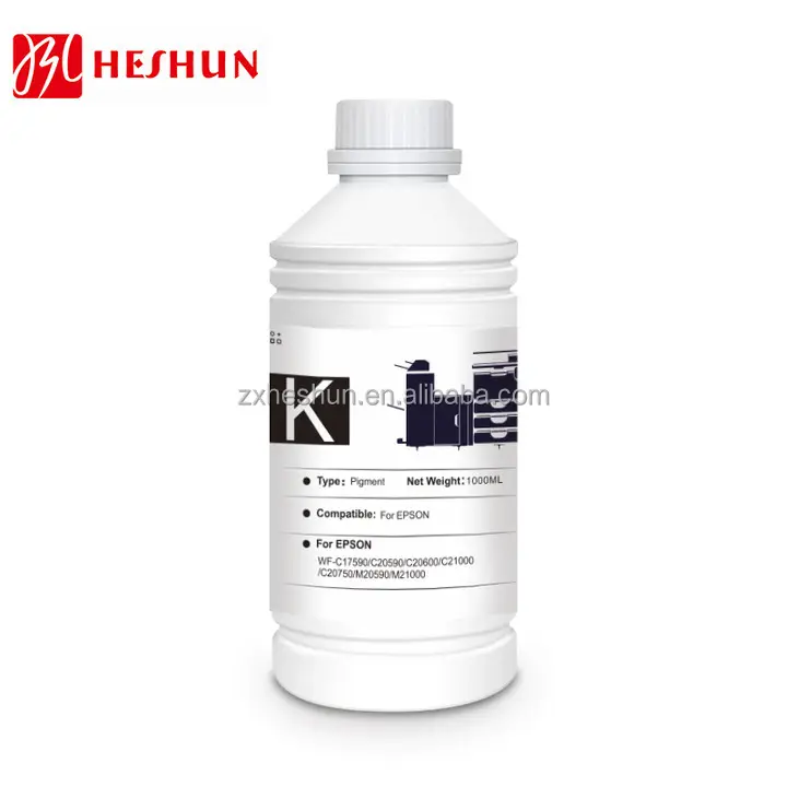 Impresora de alta velocidad Heshun, tinta pigmentada a base de agua para impresora Epson WFM20590A/M21000A/C20750/C20750a/C20750c/C20750D4TW
