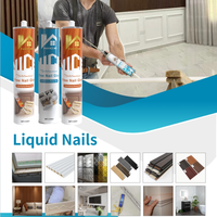 Colle liquide en gros, silicone blanc transparent, adhésif instantané sans clou, super adhérence, colle de construction