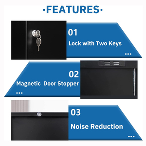 JH-Mech Tủ Gara Bằng Kim Loại Có Kệ Và Cửa Khóa Tủ Bằng Kim Loại Cho Gia Đình Văn Phòng Và Nhà Để Xe - Product Image 3