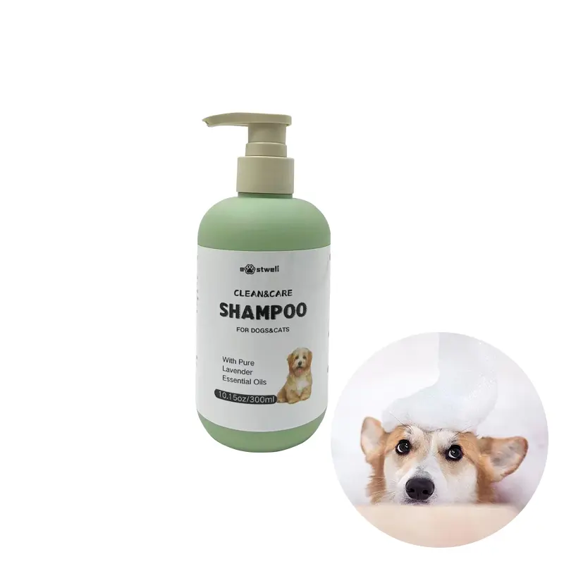 Shampooing naturel pour animaux de compagnie Gel douche pour animaux de compagnie Shampooing pour chat Décontamination et produit de bain parfumé Gel douche pour chien