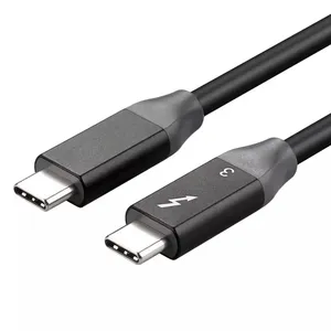 Thunderbolt 3 Dual Type C Data cable 40Gbps Usb C Cable 5K HD USB-C Data Transfer PD100w 5A 40Gbps and 5K video thunderbolt3