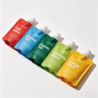 Pochettes à bec verseur liquides fournis par l'usine, refermables, 500 ml, 1 L, en aluminium, autoportantes