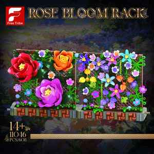 Set de Bloques de Construcción de Flores Eternas para Decoración de Sala de Estar, Adornos de Marco de Fotos con Diseño de Corazón y Océano - Product Image 5
