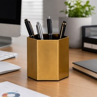 Vase à fleurs en métal pour table, pot à fleurs, porte-stylo, boîte de rangement