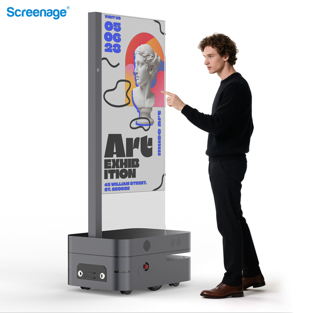 Ai 1920X1080 Portable Flexible OLED Transparent Panel Digital Poster Signage Video Wall for Airport Use