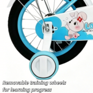 Bicicletta per Bambini Stabile e Confortevole con Cestino Anteriore, Portapacchi Posteriore e Ruote Stabilizzatrici, 12'' 14'' 16'' 18'' - Product Image 4