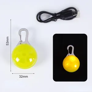 Support mixed batch LED light pendant light dog tag pet pendant dog flash tag available on the same day