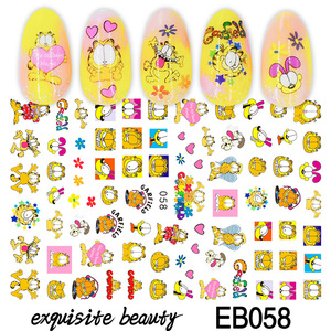 2025 Professional <b>Nail</b> Salon Supplies New Cartoon Character Design Mixed Color 3D <b>Nail</b> Art <b>Decals</b> Plastic Child-Safe Non-Toxic - Product Image 3