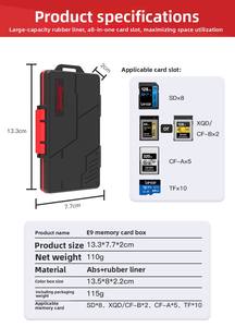 Usine originale Desiontal Étanche E9 DSLR Carte Mémoire Cas De Stockage Carte Boîte Titulaire pour SD TF Cartes SIM - Product Image 2