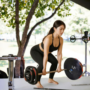 Hoogwaardige duurzame ijzeren gietstukken 20kg krokodillenbek halterstel haltergewichten twee grip gewichtsvierkanten unisex LOGO YL026 - Product Image 3