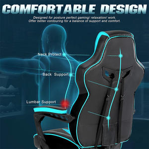 Ghế chơi game Silla Gamer thiết kế mới <span class=keywords><strong>2026</strong></span>, bán chạy, tựa đầu, mút xốp toàn phần, tùy chỉnh, ghế da chơi game - Product Image 5