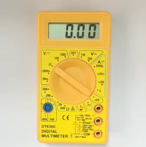 Kkever DT830D Multimeter Digital, alat penguji saku Mini tegangan DC/AC
