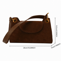 Sacs à bandoulière en daim haut de gamme personnalisés, mode automne, sacs à main de luxe pour femmes