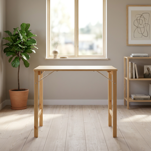 Modern Minimalist Garden <b>Table</b> – Strong Radiata Pine Wood <b>Foldable</b> <b>Outdoor</b> Furniture for Patio & Balcony - Product Image 1