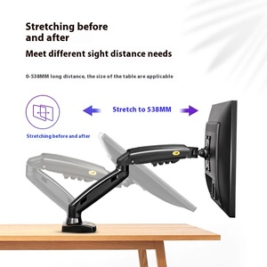 NB F160 Màn hình Kép màn hình máy tính đứng cánh tay-loại Máy tính để bàn với 90 độ nghiêng Sản phẩm mới xoay kệ lên Lift 90 độ - Product Image 3