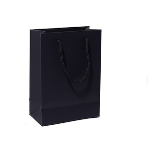 New Arrival Black Folding <b>Cardboard</b> Jewelry <b>Boxes</b> Simple Style Rectangle Shape with Handbag in Stock - Product Image 5