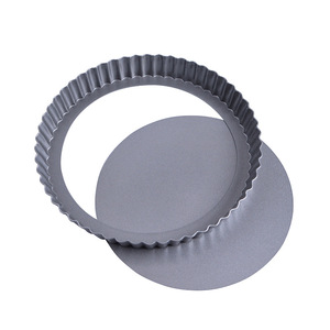 Baking Tool <b>Cake</b> <b>Molds</b> Nonstick Carbon Steel Round Tart Quiche Pans Removable Bottom Pizza Baked Mould Bakeware Kitchen Tools - Product Image 5