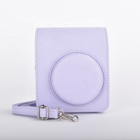 Tas Kamera Kulit Imitasi Lerp&Soft, Casing Pelindung dengan Kancing Magnet, Kompatibel dengan Instax Mini 13, Cocok untuk Perjalanan Sehari-hari