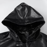 Blouson Bomber en Cuir Matelassé Épais à Capuche Zippé Personnalisé pour Homme – Grande Taille – Style Décontracté Type Letterman – Collection Hiver