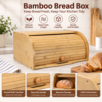 Boîte à pain en bambou, haute qualité, bon marché boîte à pain en Fiber de bambou