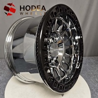 Rines HODEA de Dos Tonos con Beadlock, Forjados, de 5 y 6 Birlos, Compatibles con Land Rover, Jeep, Ford, Toyota, para Uso Todoterreno, Repuesto