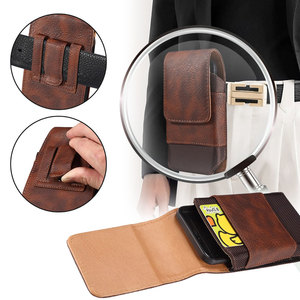 Borsa <span class=keywords><strong>per</strong></span> <span class=keywords><strong>Cellulare</strong></span> in Pelle PU dal Design Classico con Scomparti <span class=keywords><strong>per</strong></span> Carte, Stile Business <span class=keywords><strong>per</strong></span> Uomo, Portafoglio e Marsupio <span class=keywords><strong>per</strong></span> iPhone e Samsung - Product Image 4