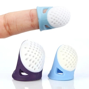 Thuis Multifunctionele Siliconen Vingerhoedjes Uitgehold Ademend Beschermend Vingermouw Diy Ambachten Naaien Accessoires W24-72 - Product Image 5