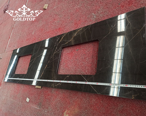 Encimera <span class=keywords><strong>de</strong></span> Mármol Natural Pulido <span class=keywords><strong>de</strong></span> Dolomita China Saint Lau Rent, Diseño Moderno OEM/ODM Goldtop para Diseño <span class=keywords><strong>de</strong></span> Cocina - Product Image 1