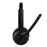 Casque Bluetooth pour centre d'appels avec base de charge, micro anti-bruit, mains libres, sans fil, pour le bureau