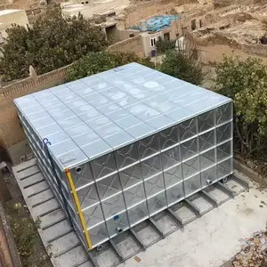 Tanque de almacenamiento de agua de acero galvanizado en caliente para agua fría de tamaño personalizado