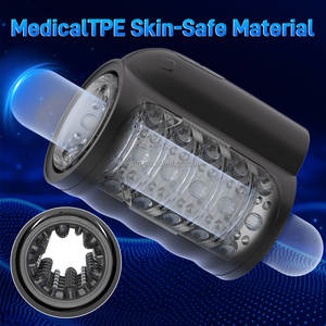 Mainan seks mesin perangkat penetrasi ganda alat teleskopik Putar 7 kecepatan pria cocknove elektrik untuk pria untuk masturbasi - Product Image 4