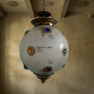 Lampe murale et de plafond en verre décorative, design artistique, faite à la main, IP65, décoration intérieure - Product Image 3