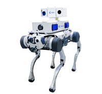 Robot quadrupède biomimétique personnalisé pour l'aéroport Métro à grande vitesse Robot de sécurité chien de patrouille de suivi par reconnaissance faciale