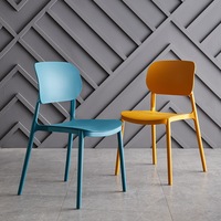 Chaises à dossier en plastique Modèle SL013 – Divers coloris, design moderne et minimaliste pour salles de réunion, formations des employés et consultances